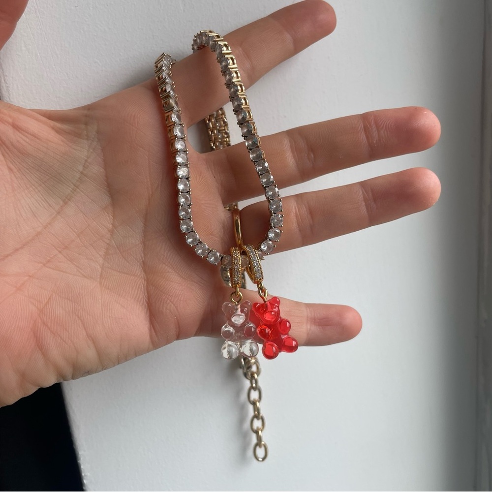 Crystal Haze Serena Necklace with Gummy Bear Charms